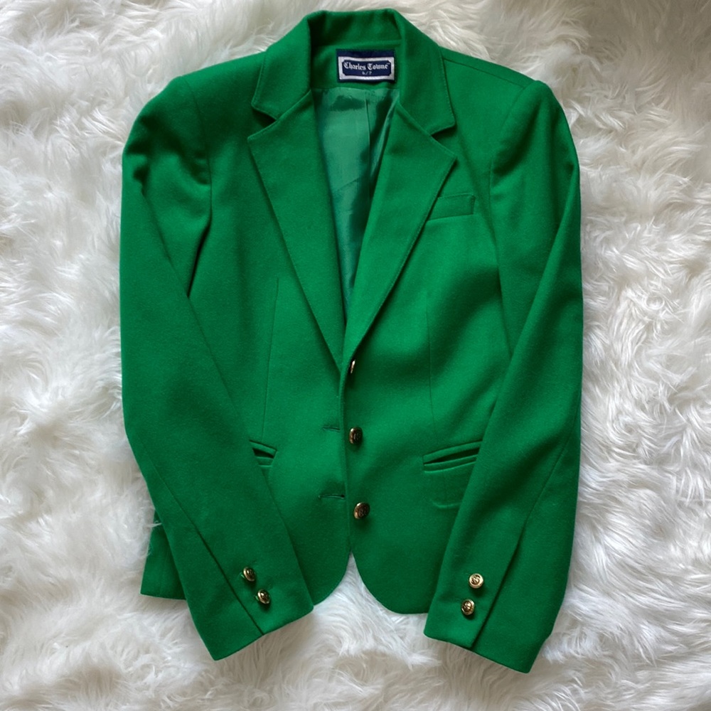 Vintage Charles Towne Wool Blazer Size 6/7